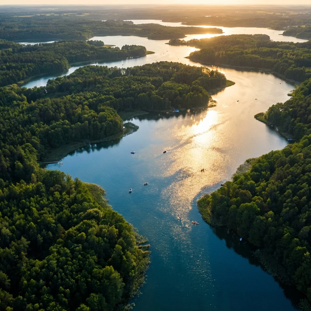 Widok na jezioro w Osadzie Jabłonowo